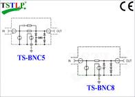 Protetor de impulso coaxial do relâmpago dos dispositivos de transmissão com conector de BNC