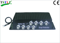 Protetor de impulso de Bnc de 8 portos, protetor de impulso da rede da transmissão do sinal de vídeo
