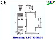 5kA/10kA tipo 3 prendedor do impulso de relâmpago para sistemas da fonte de alimentação do TT/TN S